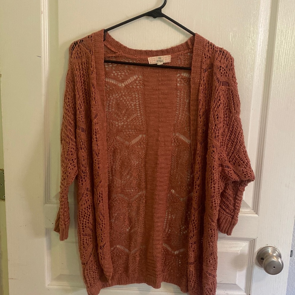 Pink Republic 3/4 length cardigan